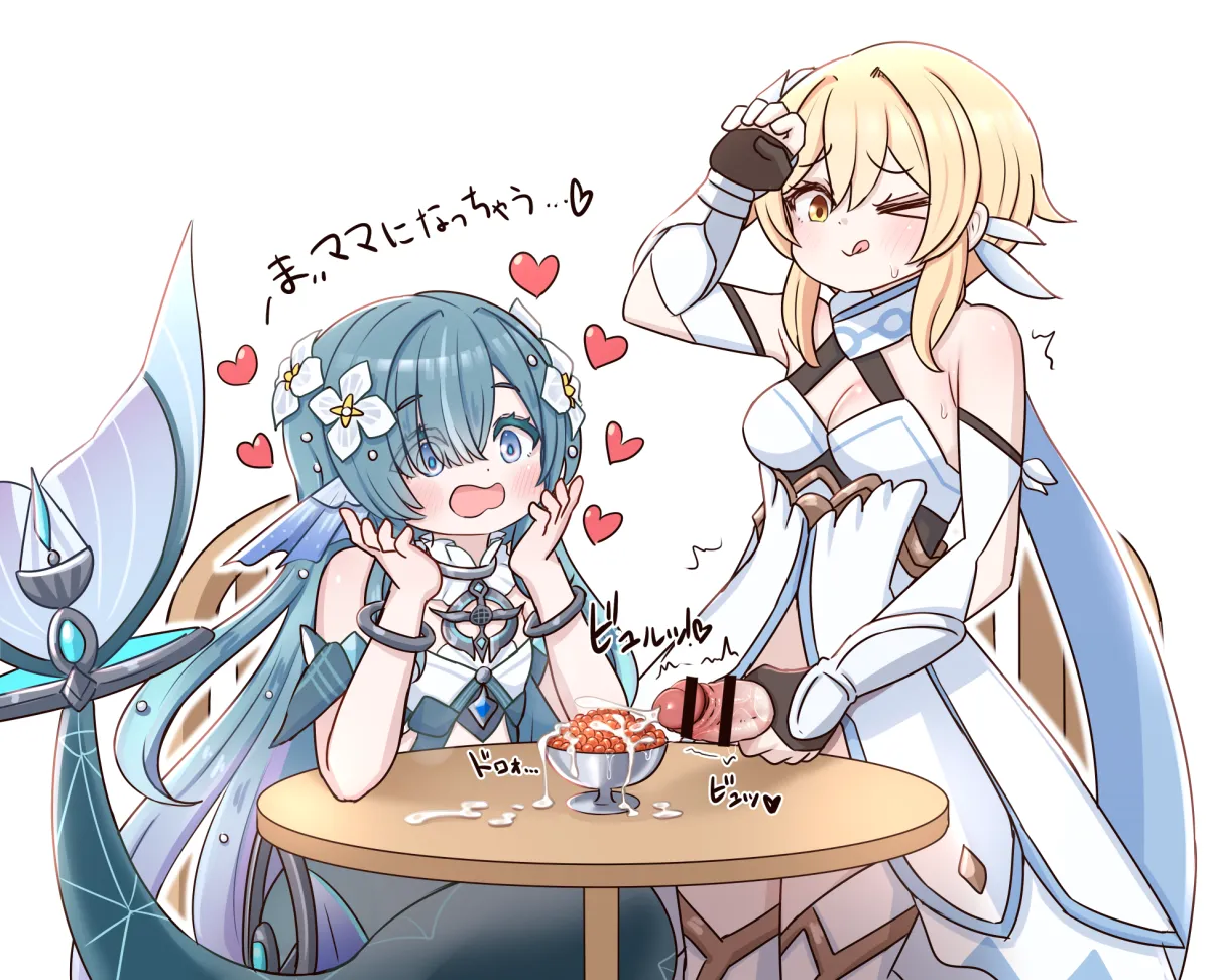 Lumine (Genshin Impact), Vodyanitsa (Genshin Impact) by Lemon Snail