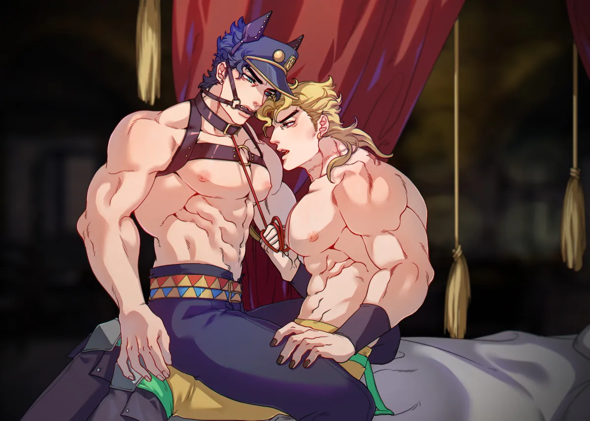 Kujo Jotaro, Dio Brando by Less End