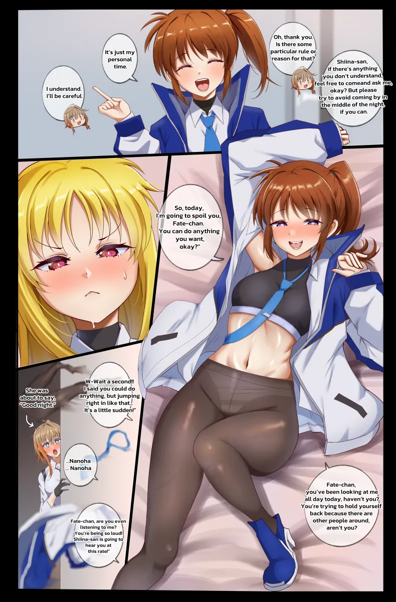 Fate Testarossa, Takamachi Nanoha by Patomu