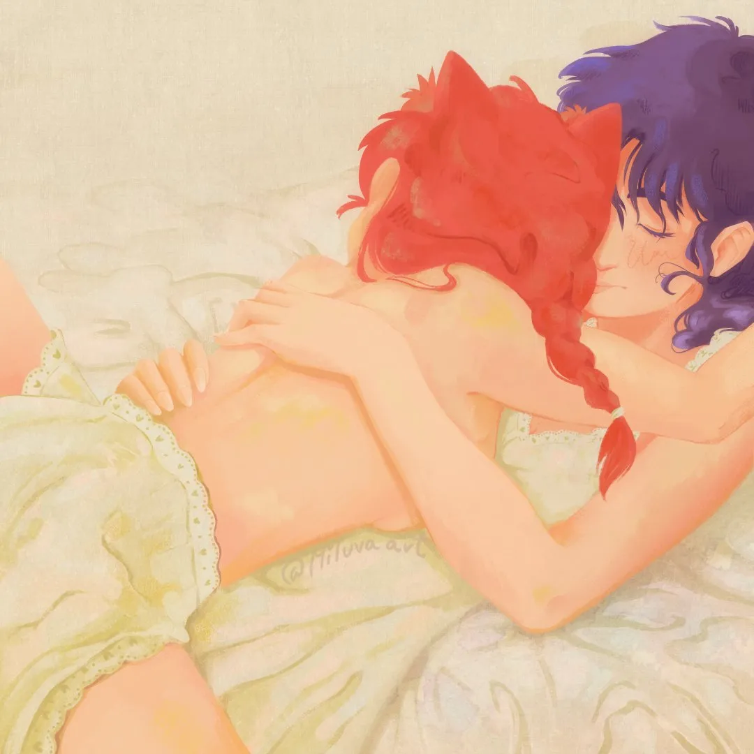 Saotome Ranma, Tendou Akane by Miluva Art