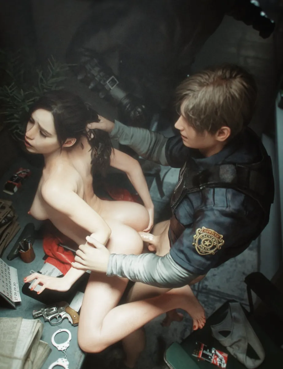 Leon S. Kennedy, Claire Redfield by Playfair3D
