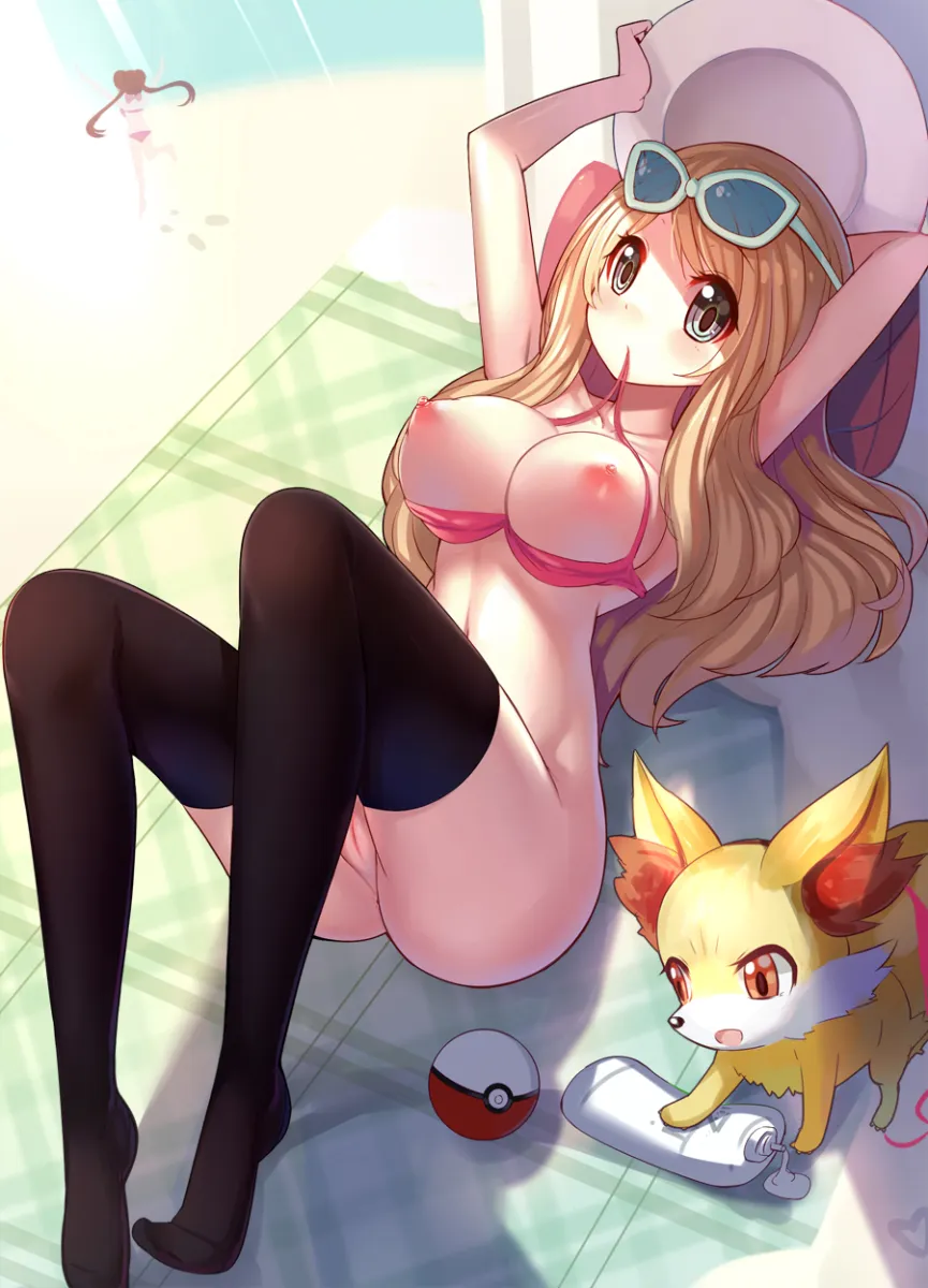 Rosa (Pokemon), Serena (Pokemon) by Ririko (Zhuoyandesailaer)