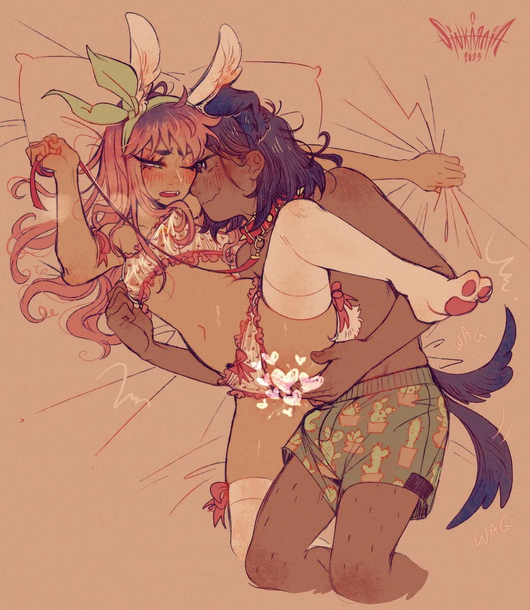 Aubrey (Omori), Kel (Omori) by Sintastein