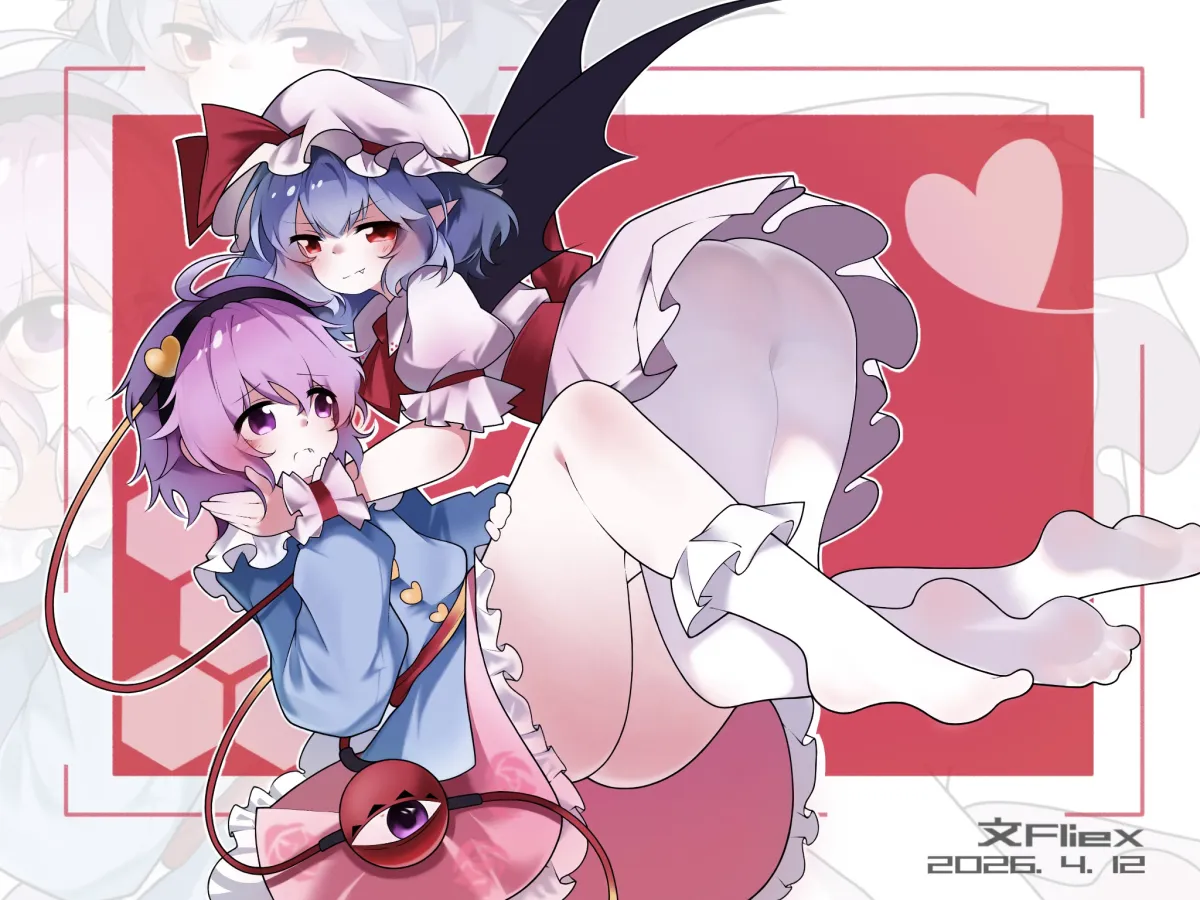 Remilia Scarlet, Komeiji Satori by Fliex