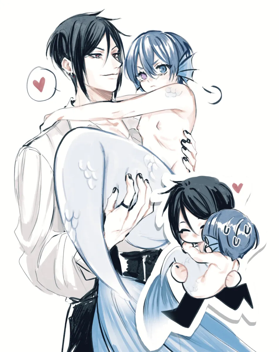 Ciel Phantomhive, Sebastian Michaelis by Kurosh00Kie