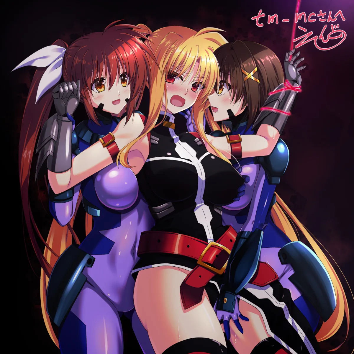 Fate Testarossa, Takamachi Nanoha by Endori