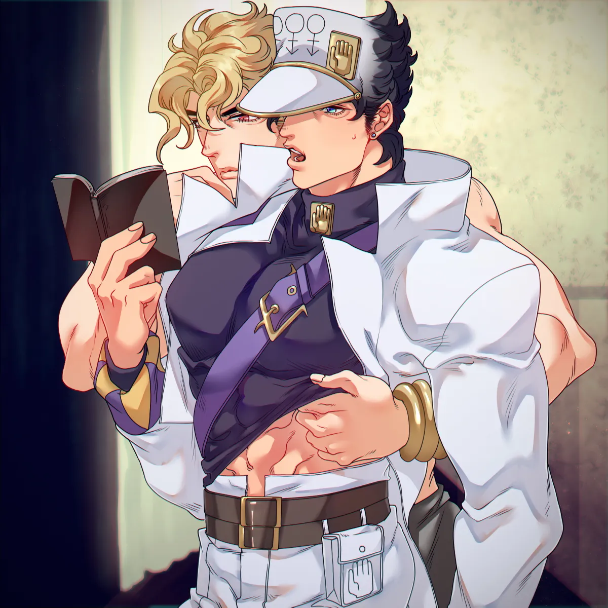 Kujo Jotaro, Dio Brando by Less End