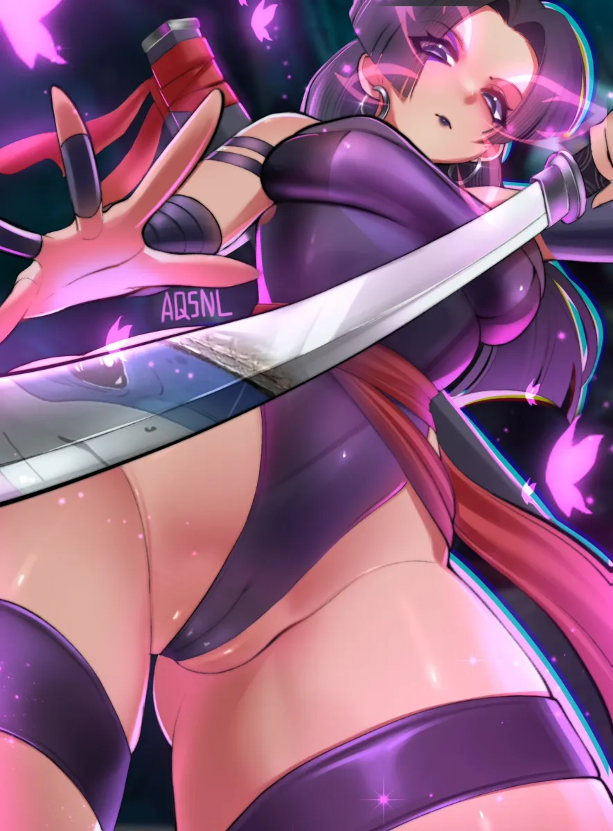 Psylocke, Jeff The Land Shark by Aquillasnail