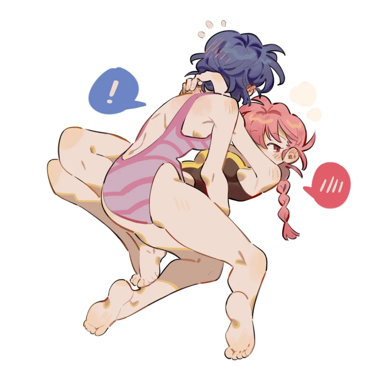 Saotome Ranma, Tendou Akane by Siyer
