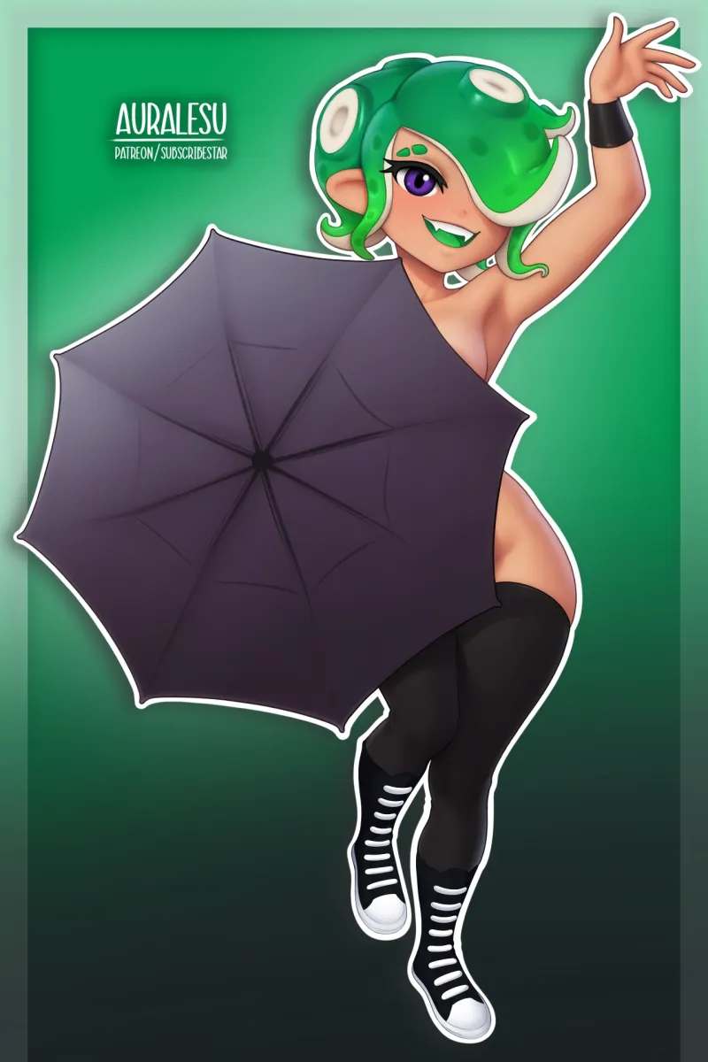 Octoling Player Character, Octoling Girl by Auralesu