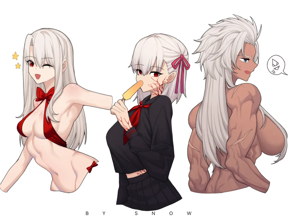 Illyasviel Von Einzbern, Archer (Fate) by Suhyeon