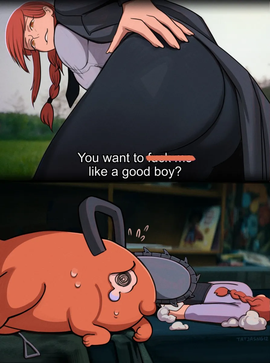 Makima (Chainsaw Man), Pochita (Chainsaw Man) by Tatja (Tatjasng12)