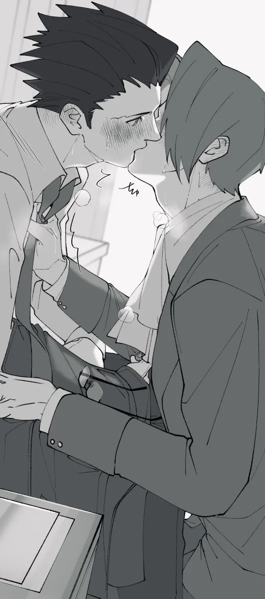Phoenix Wright, Miles Edgeworth by Kharu11