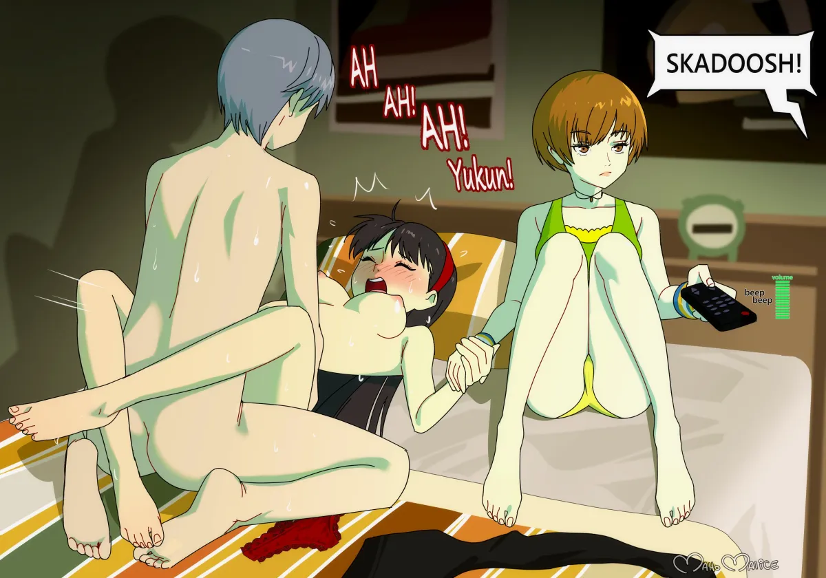 Narukami Yu, Satonaka Chie by Maho Malice