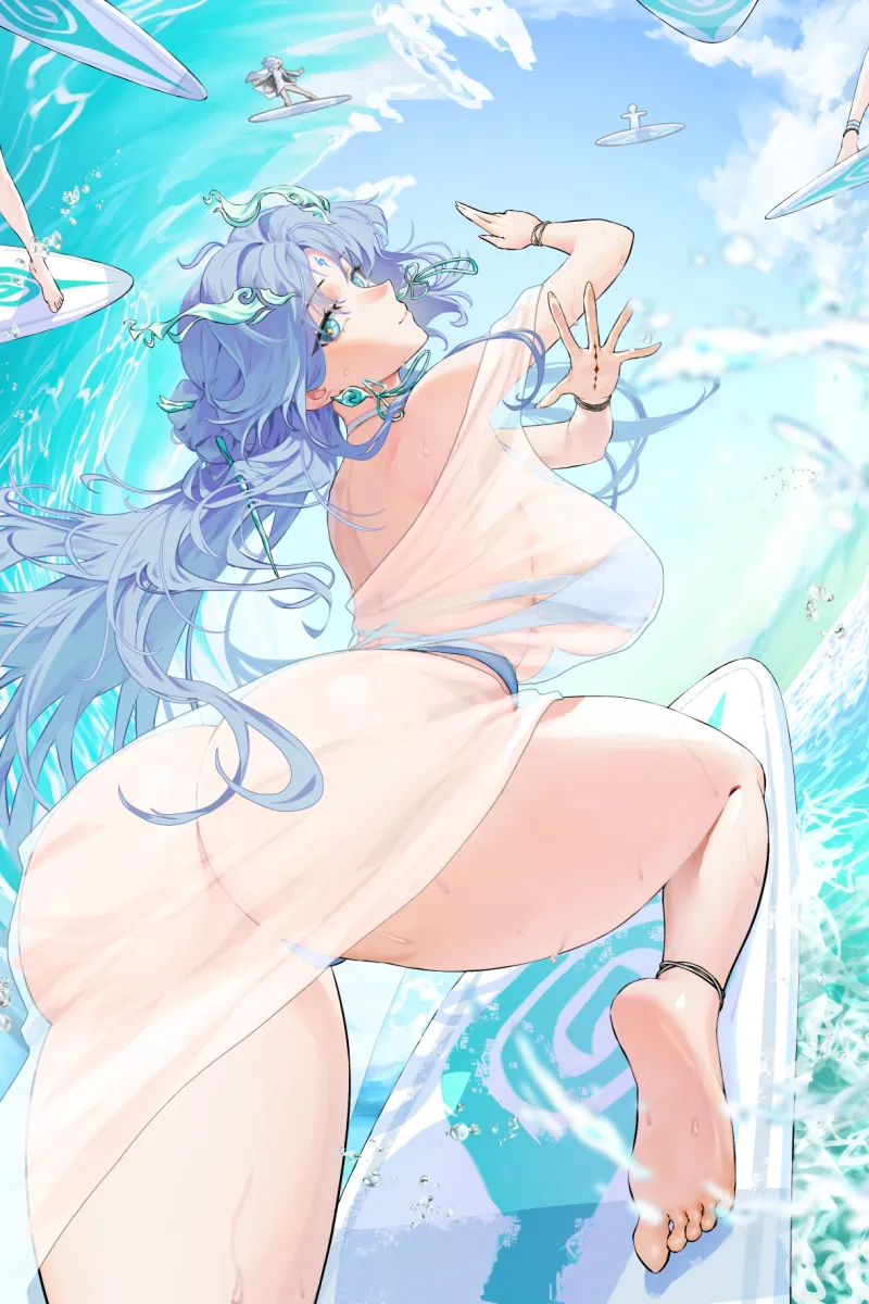 Qingxiao (Wuthering Waves) by Atzza A