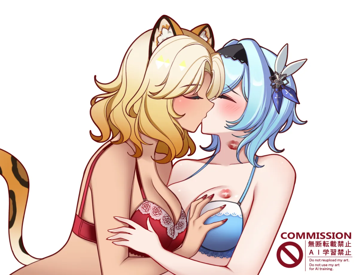 Eula (Genshin Impact), Xilonen (Genshin Impact) by Charlie Purrito