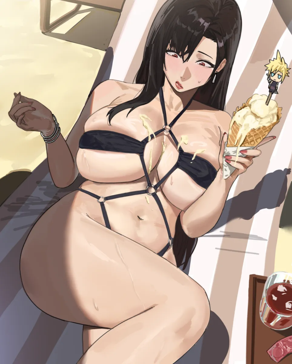 Tifa Lockhart, Cloud Strife by Mugi (Mugit49)