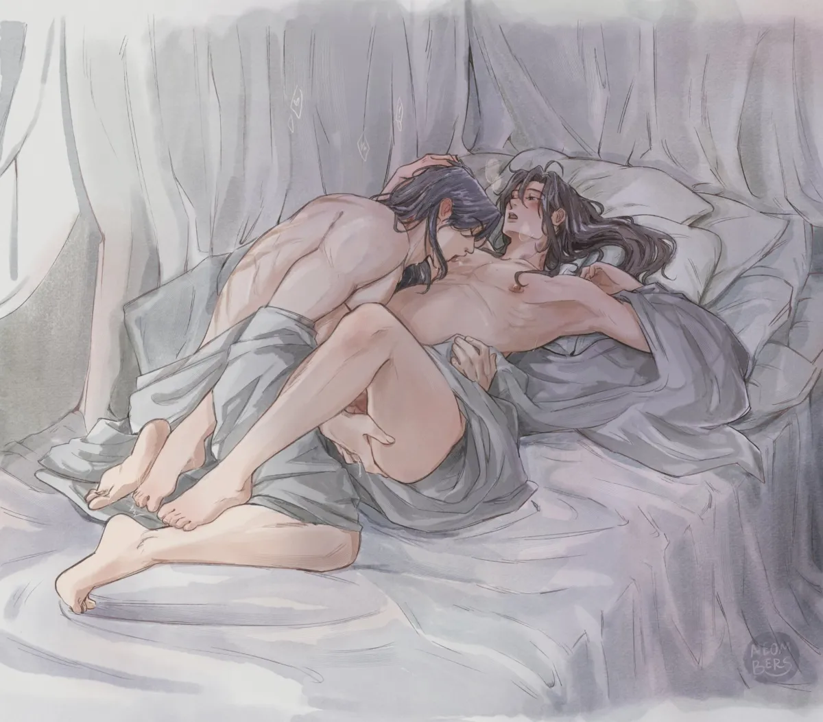 Wei Wuxian, Lan Wangji by Neombers