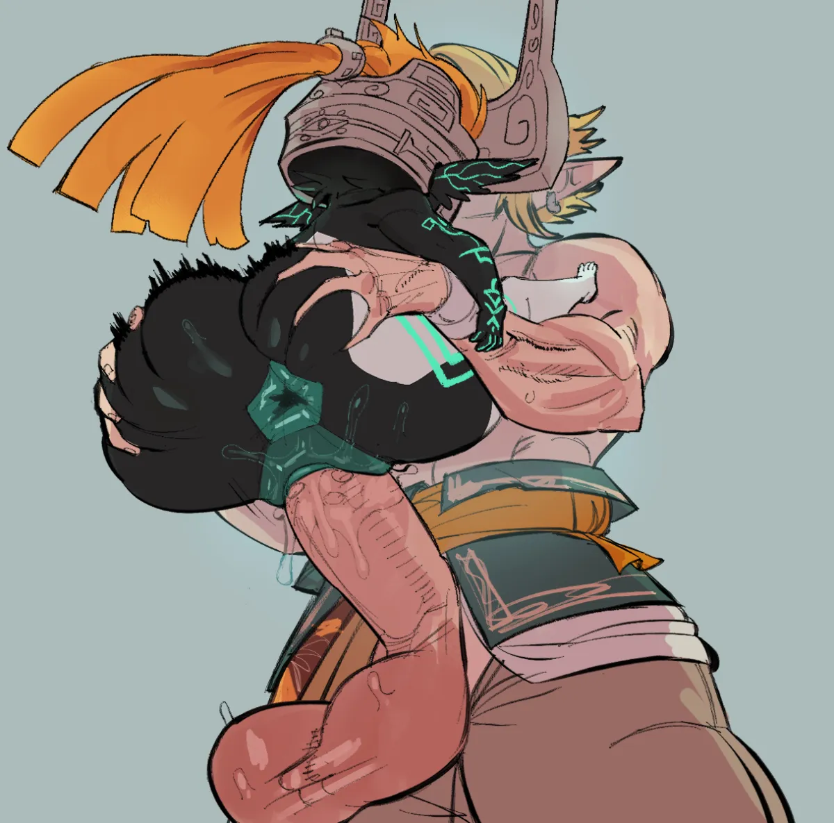 Link, Midna by Osumaruart