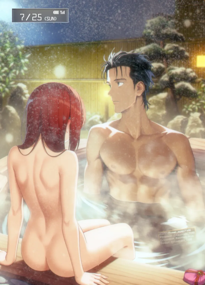 Makise Kurisu, Okabe Rintarou by Raumaru