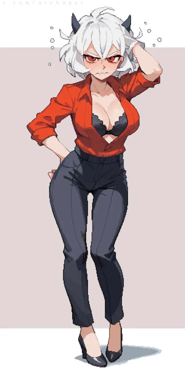 Malina (Helltaker) by Archapxl