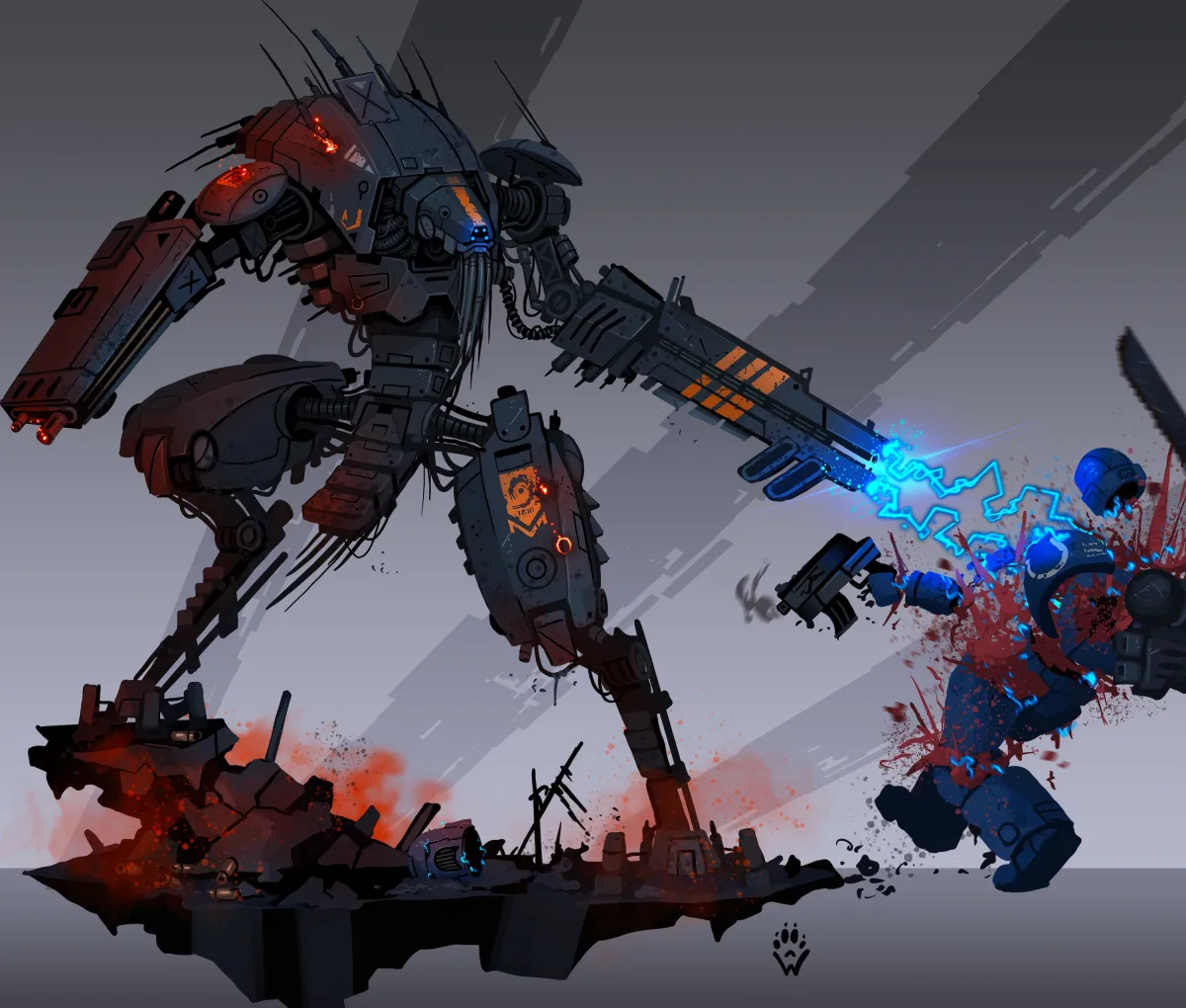 Adeptus Astartes by Wolfdawg Art