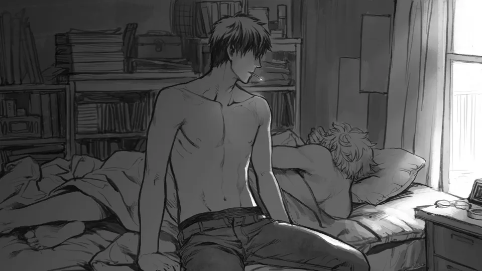 Sakata Gintoki, Hijikata Toushirou by Tkr (Lovedelic99)