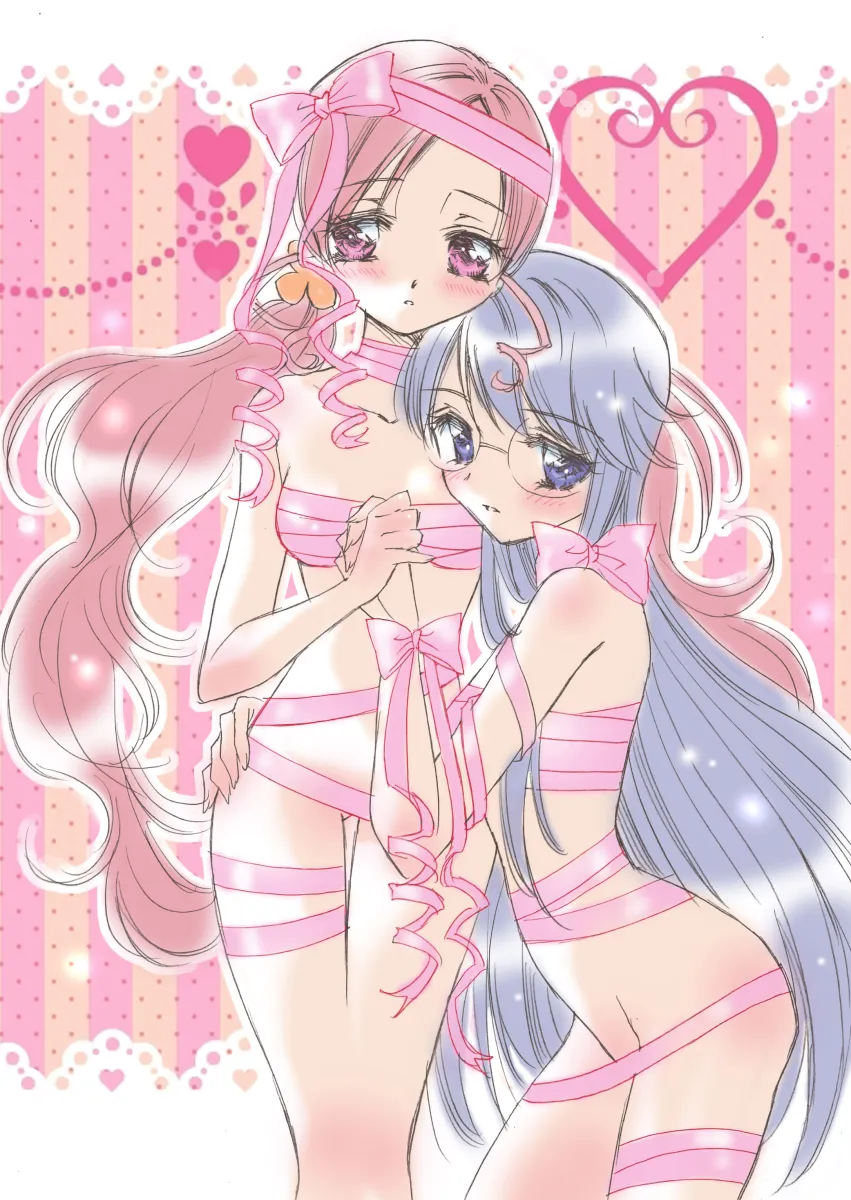 Hanasaki Tsubomi, Tsukikage Yuri by Muumin