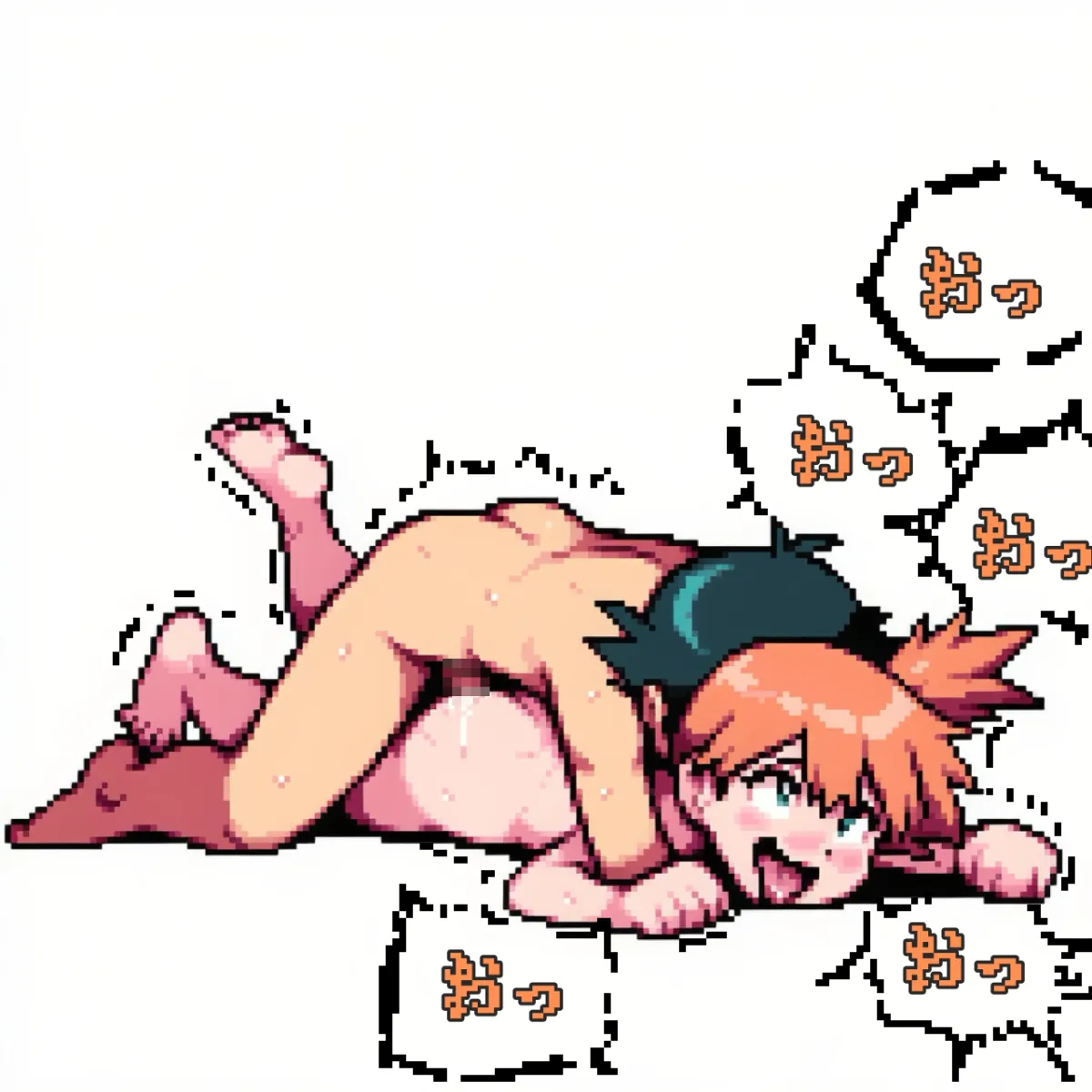 Ash Ketchum, Misty (Pokemon) by Dotmura (Pixiv 120831119)