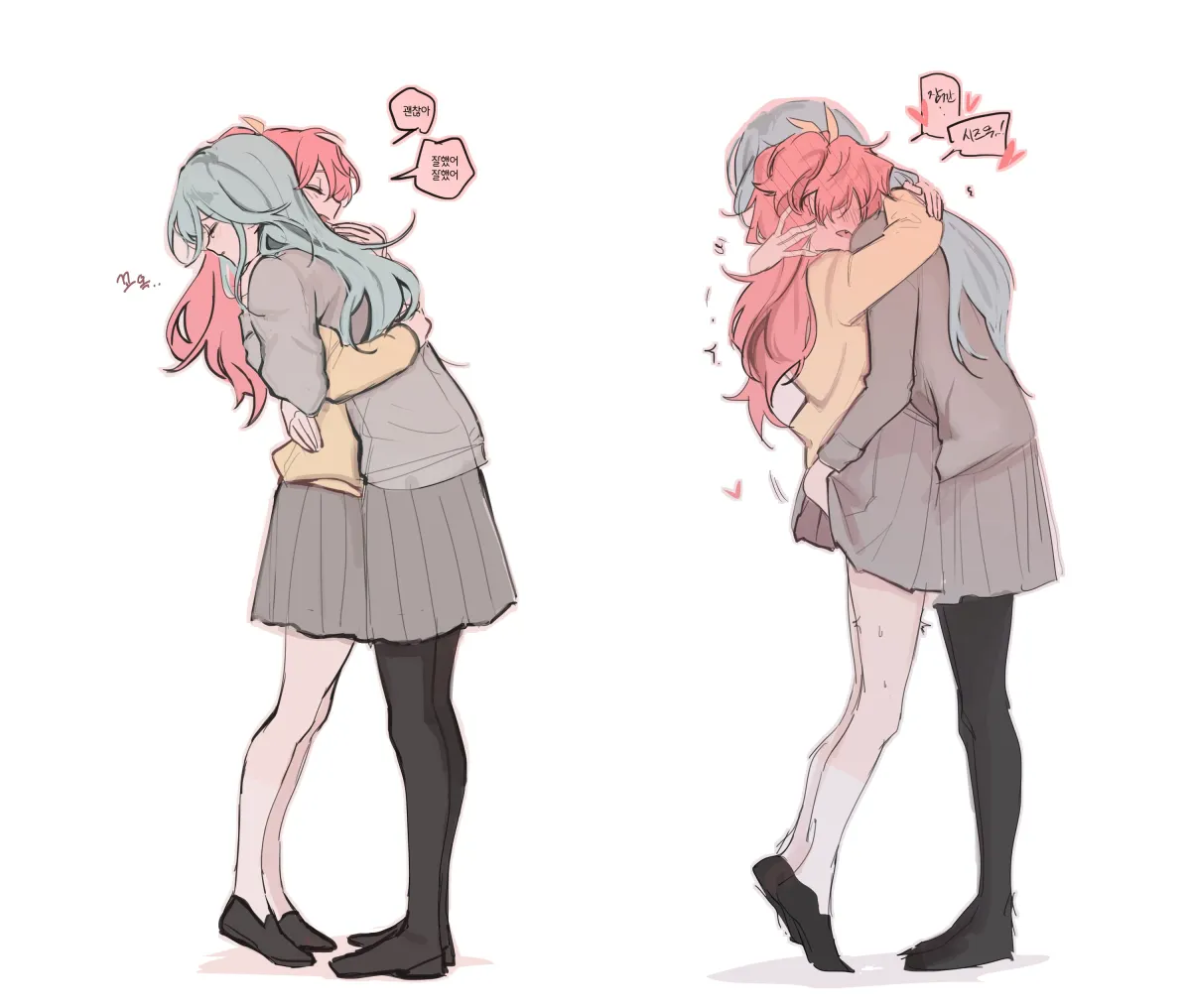 Momoi Airi, Hinomori Shizuku by Haeboki Boki