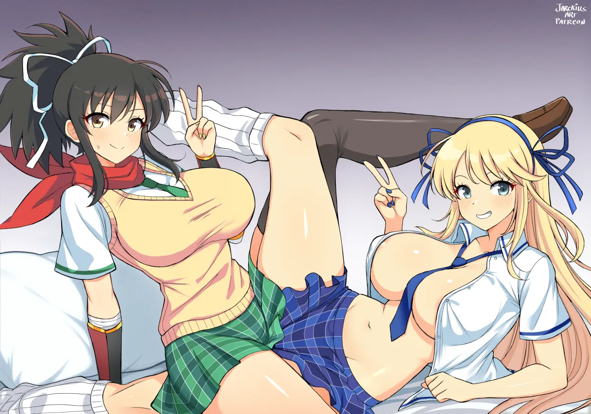 Asuka (Senran Kagura), Katsuragi (Senran Kagura) by Jarckius