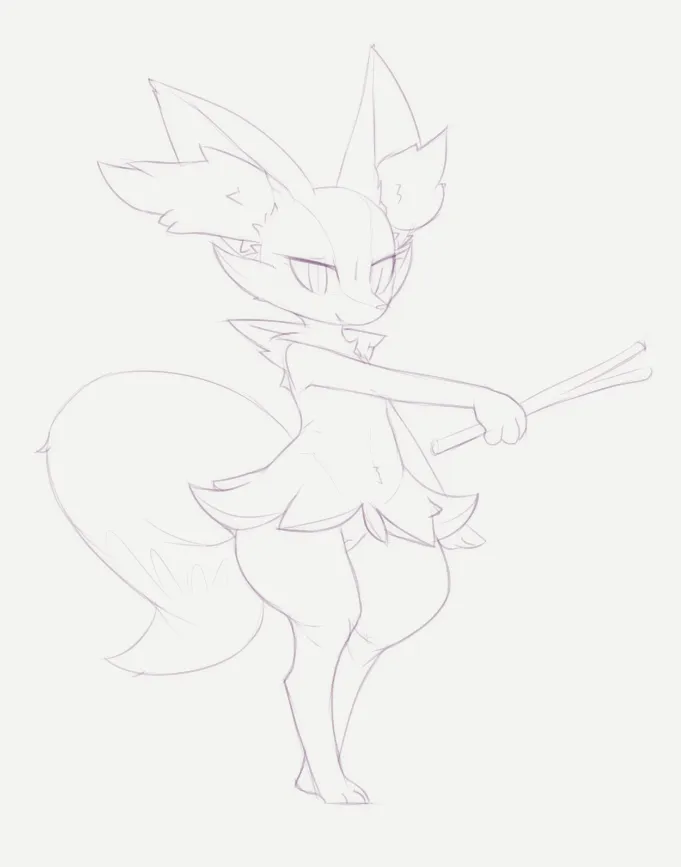 Braixen by Kekitopu