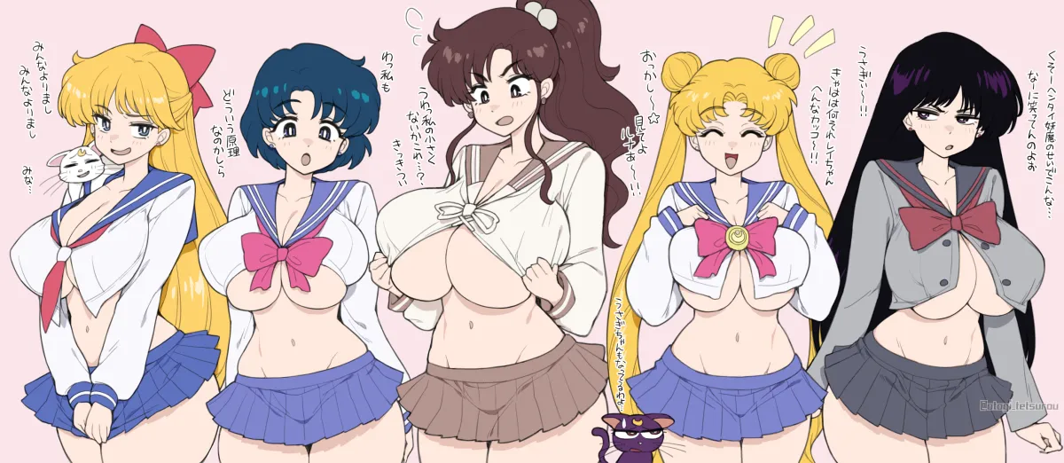 Tsukino Usagi, Mizuno Ami by Otogi Tetsurou