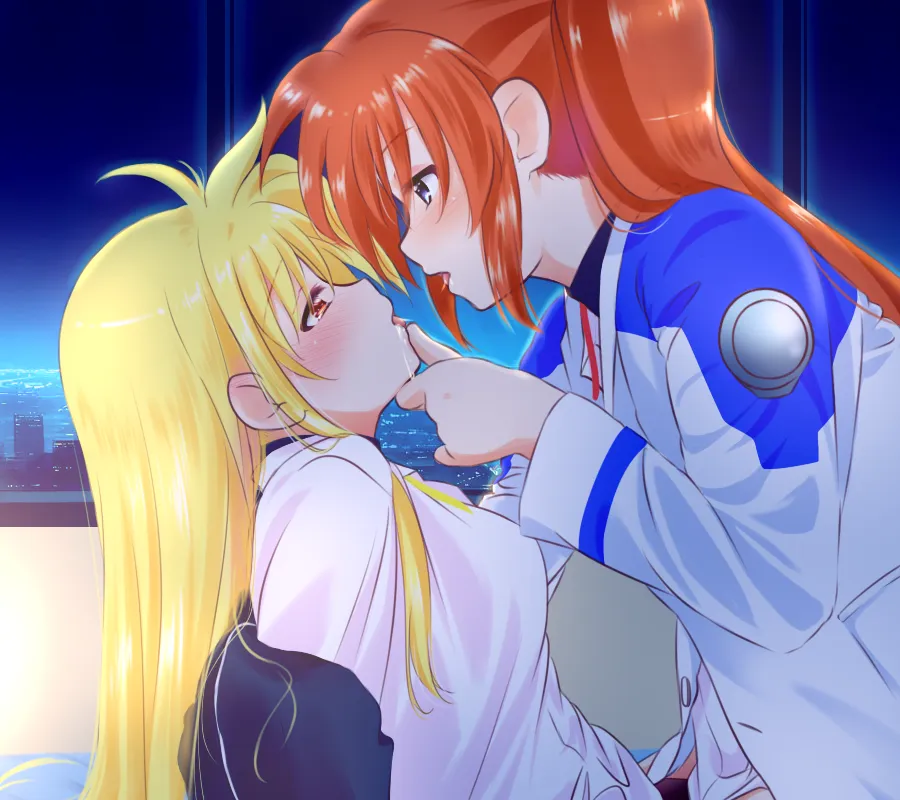 Fate Testarossa, Takamachi Nanoha by Kerorokjy