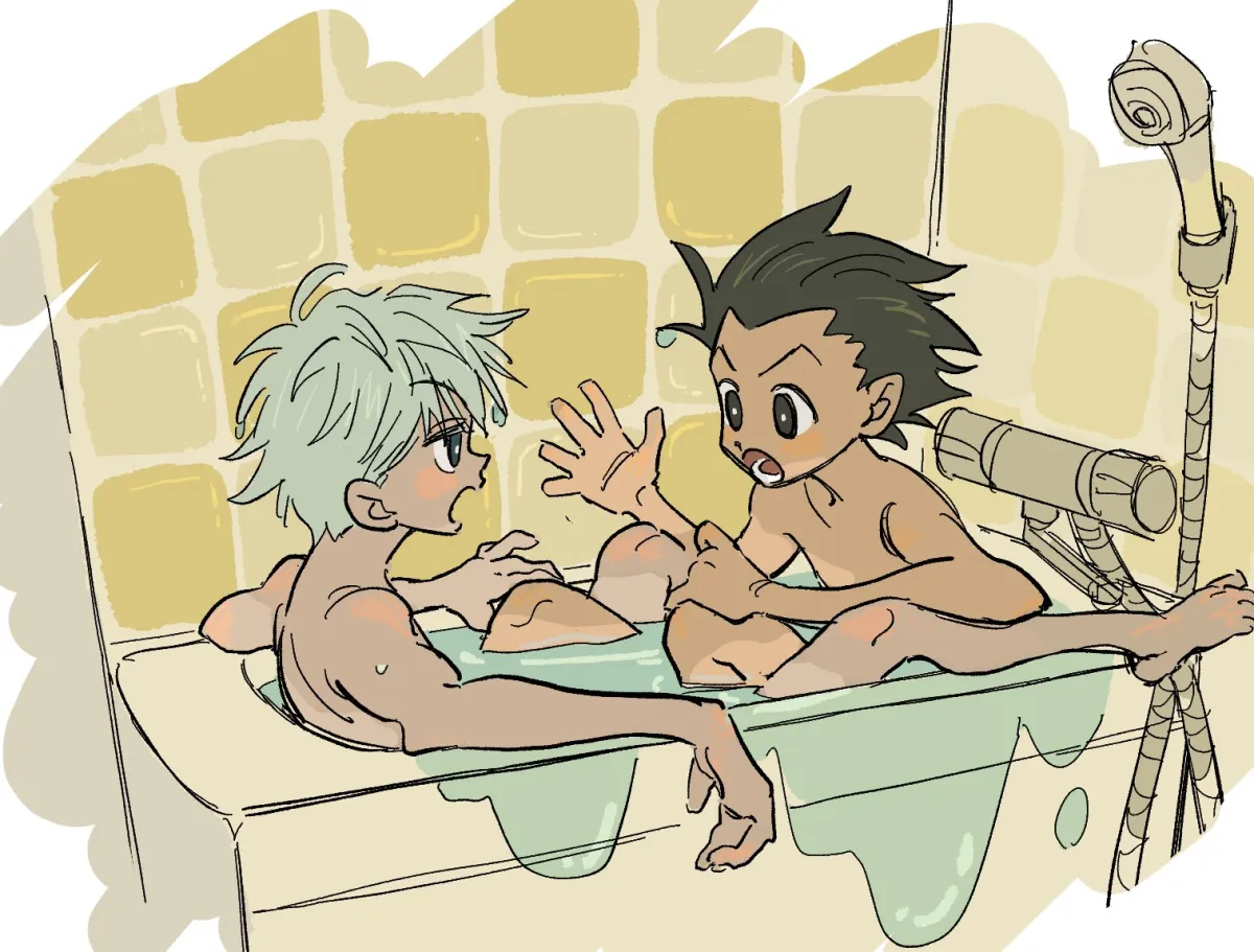 Killua Zoldyck, Gon Freecss by Sashimi S