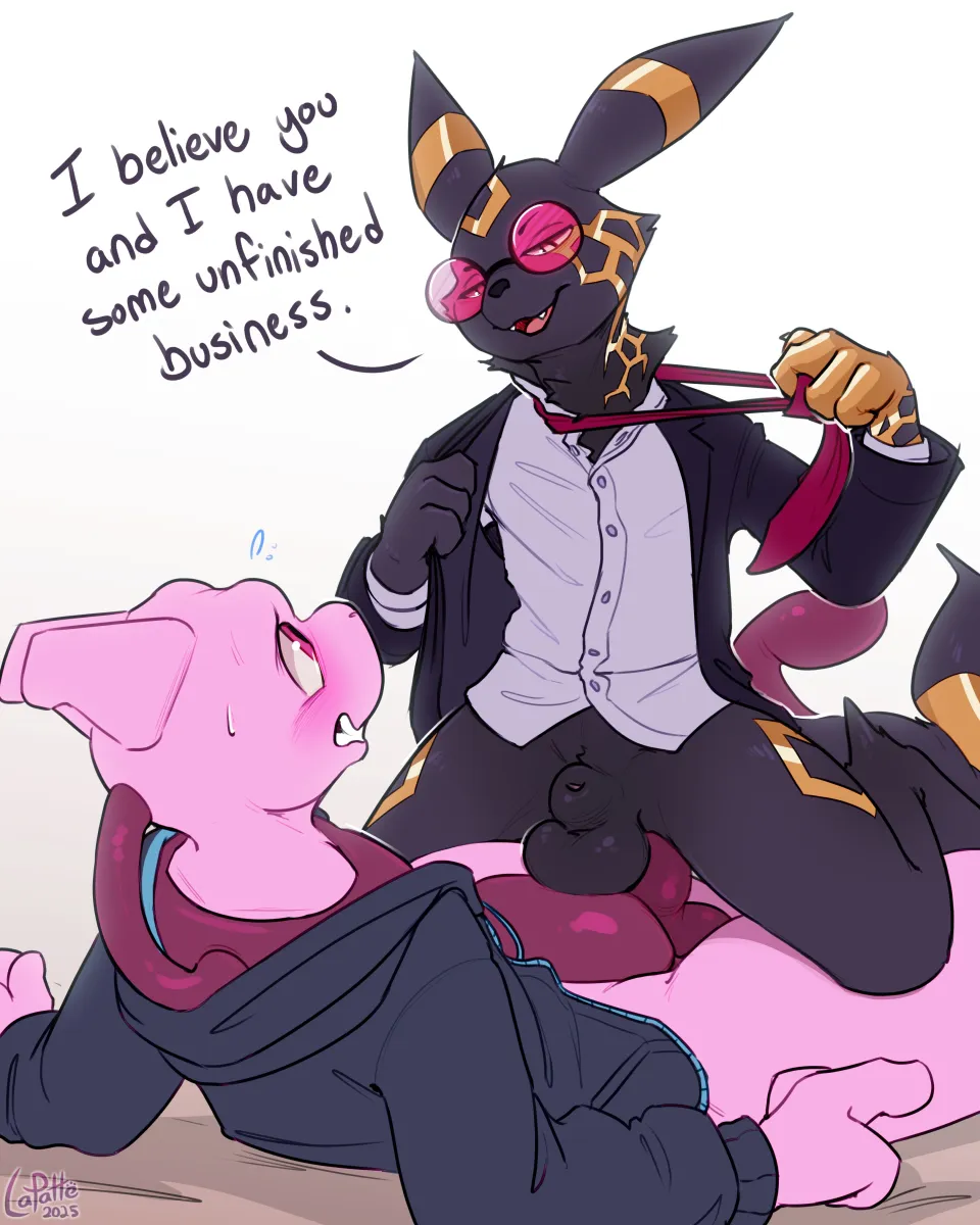 Umbreon, Mewtwo by Lapatte Arts