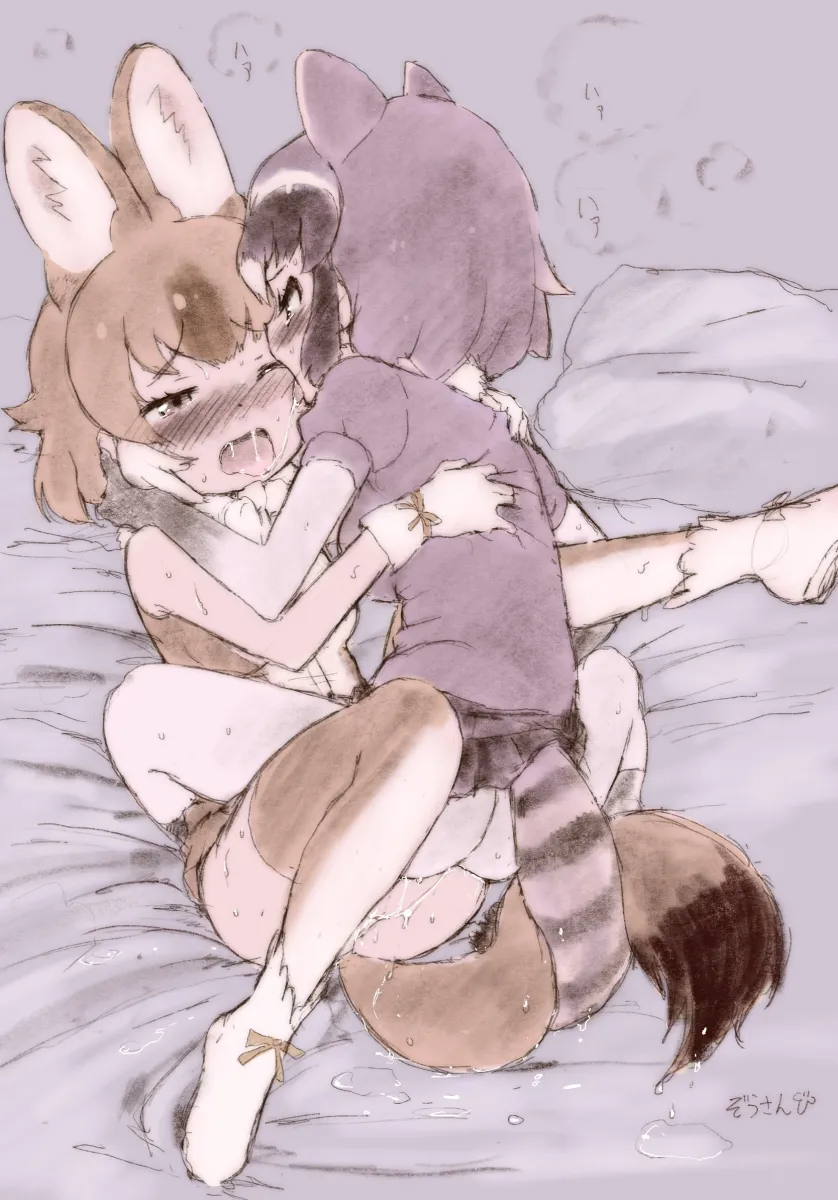 Common Raccoon (Kemono Friends), Dhole (Kemono Friends) by Masuyama Ryou