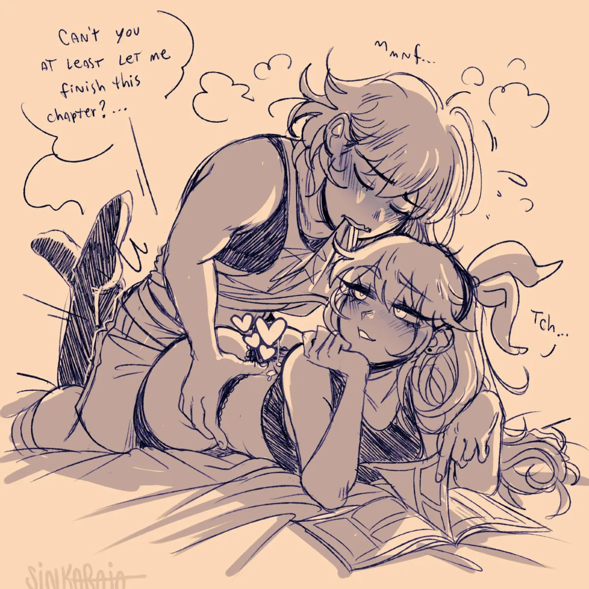 Aubrey (Omori), Kel (Omori) by Sintastein