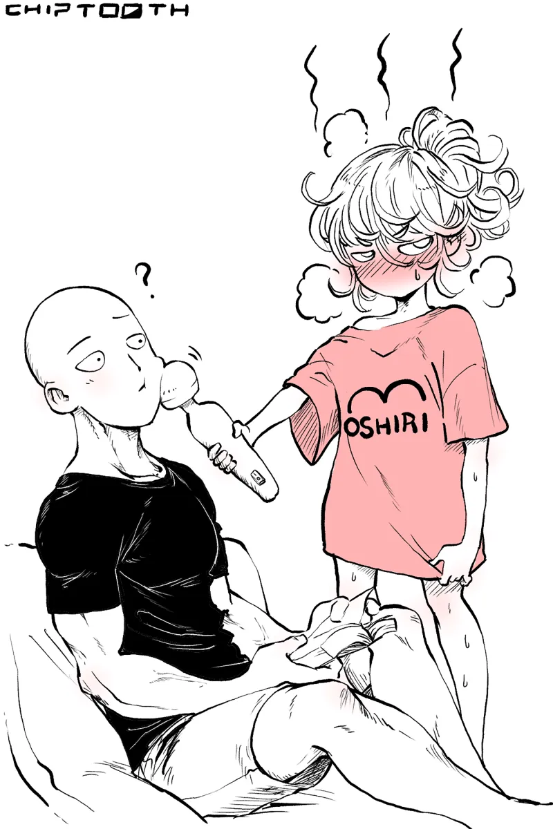 Tatsumaki, Saitama (One-Punch Man) by Chip-Tooth