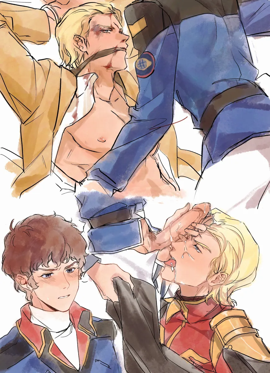 Char Aznable, Amuro Ray by Suika (494799937)