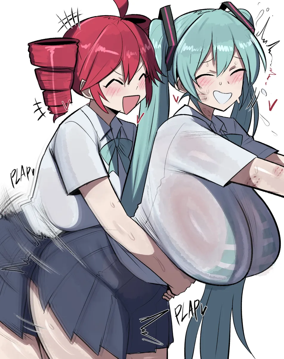 Hatsune Miku, Kasane Teto by Geulimykun