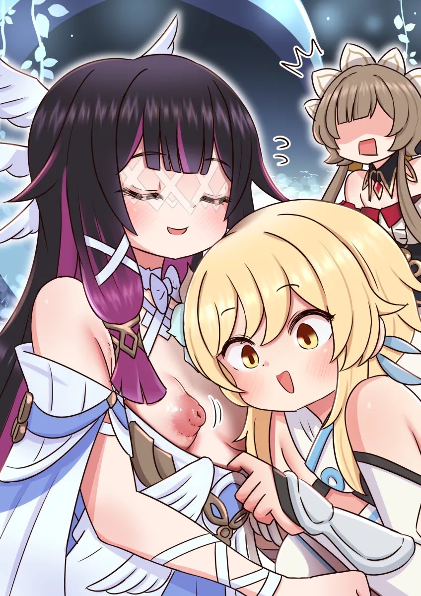 Lumine (Genshin Impact), Columbina (Genshin Impact) by Lemon Snail