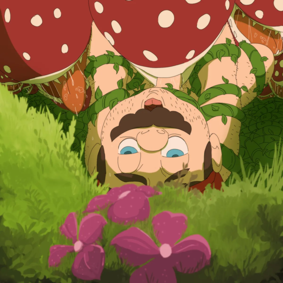 Mario, Piranha Plant by Tio Arte