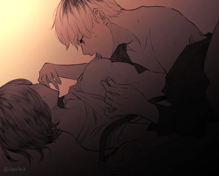 Kaneki Ken, Kirishima Touka by Nabe-Box