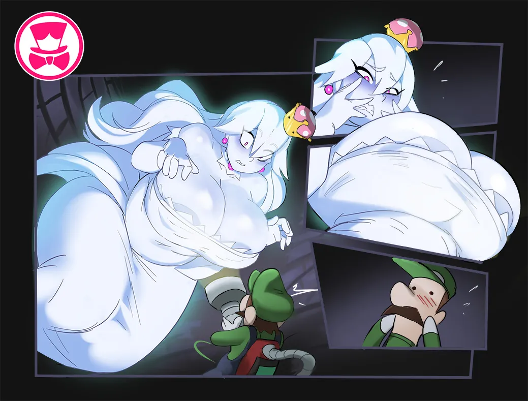 Luigi, Princess King Boo by Schpicy