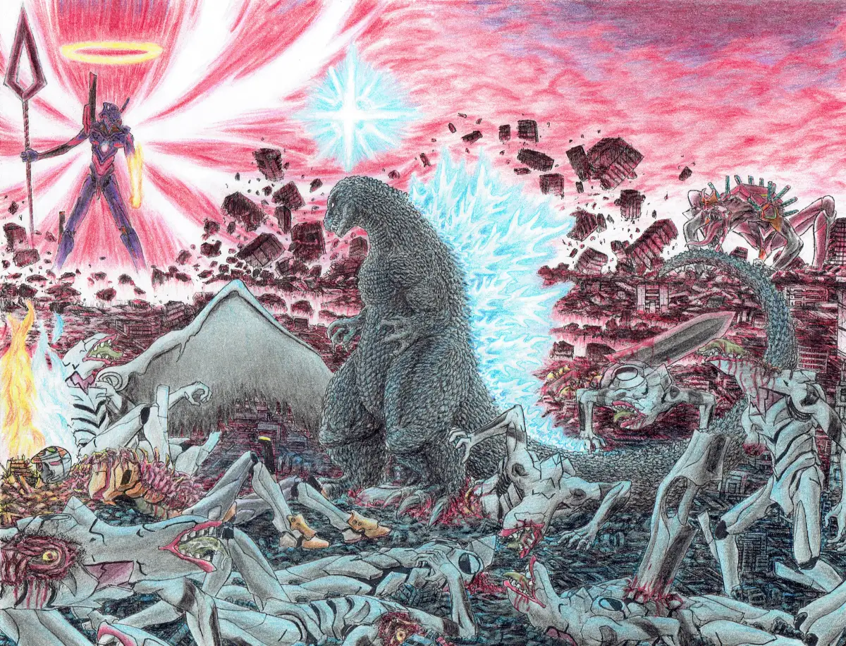 Godzilla, Eva 02 by Mrgodzillajodedor