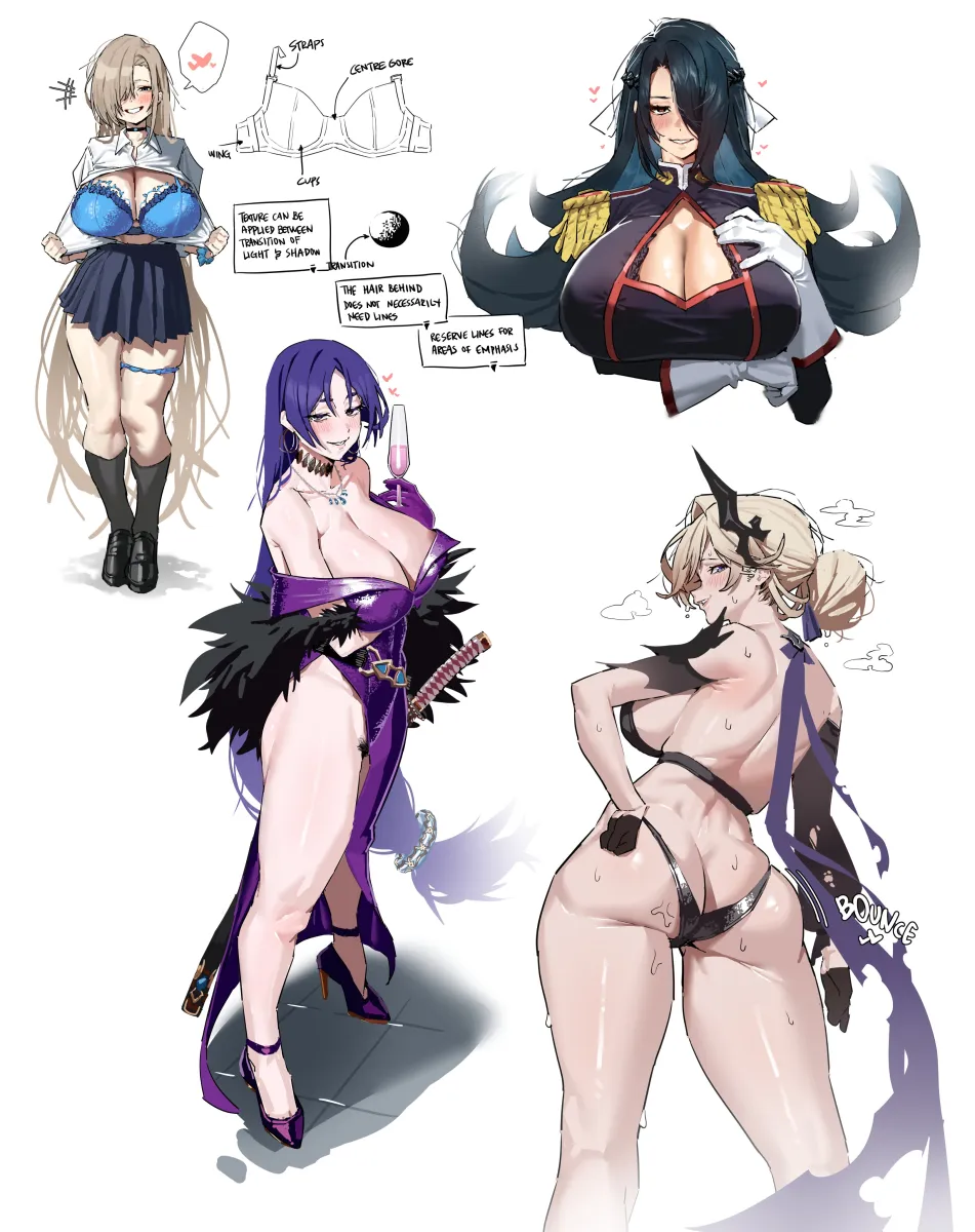 Asuna (Blue Archive), Minamoto No Raikou (Fate) by Rocky (Plapplappyplap)