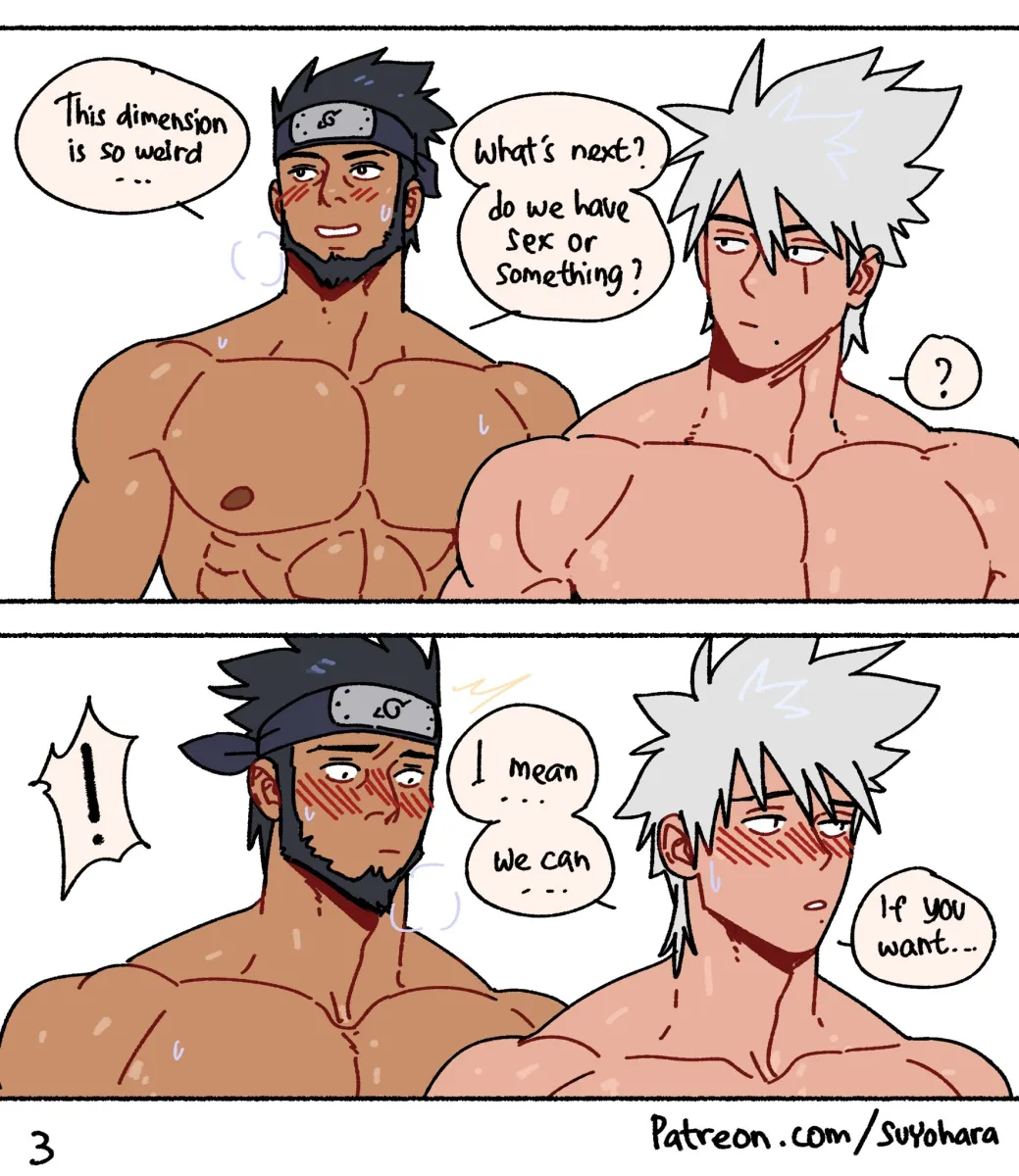 Hatake Kakashi, Sarutobi Asuma by Suyohara