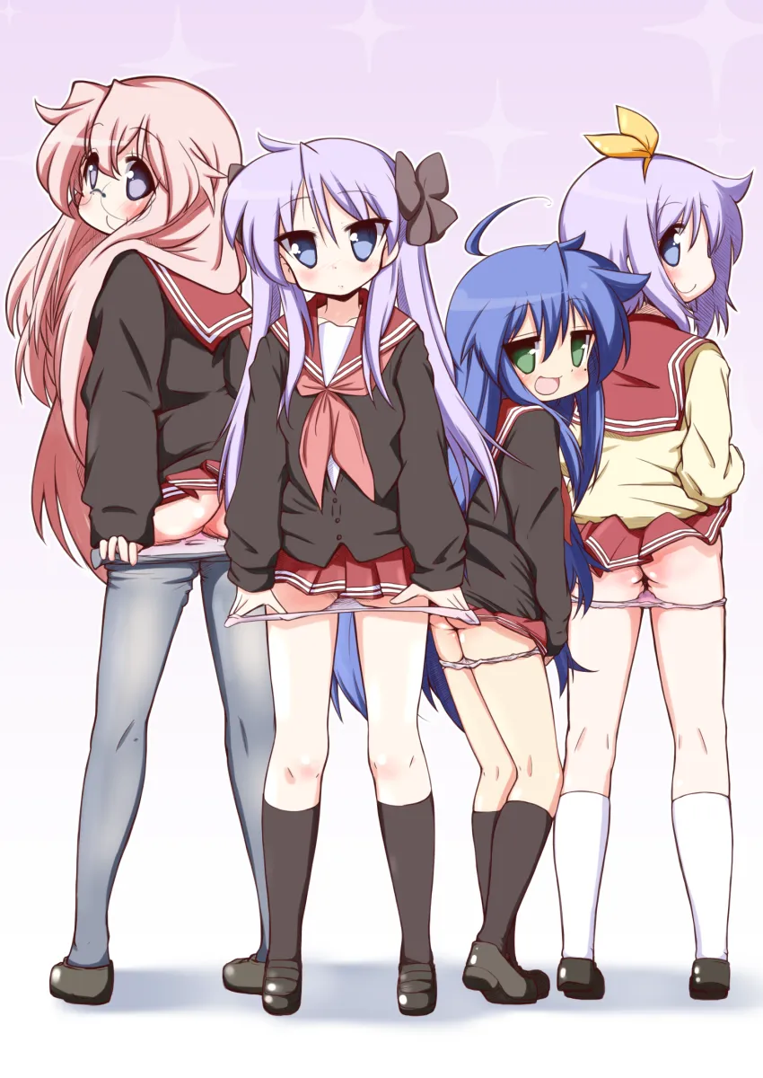 Izumi Konata, Hiiragi Kagami by Mizushima (P201112)