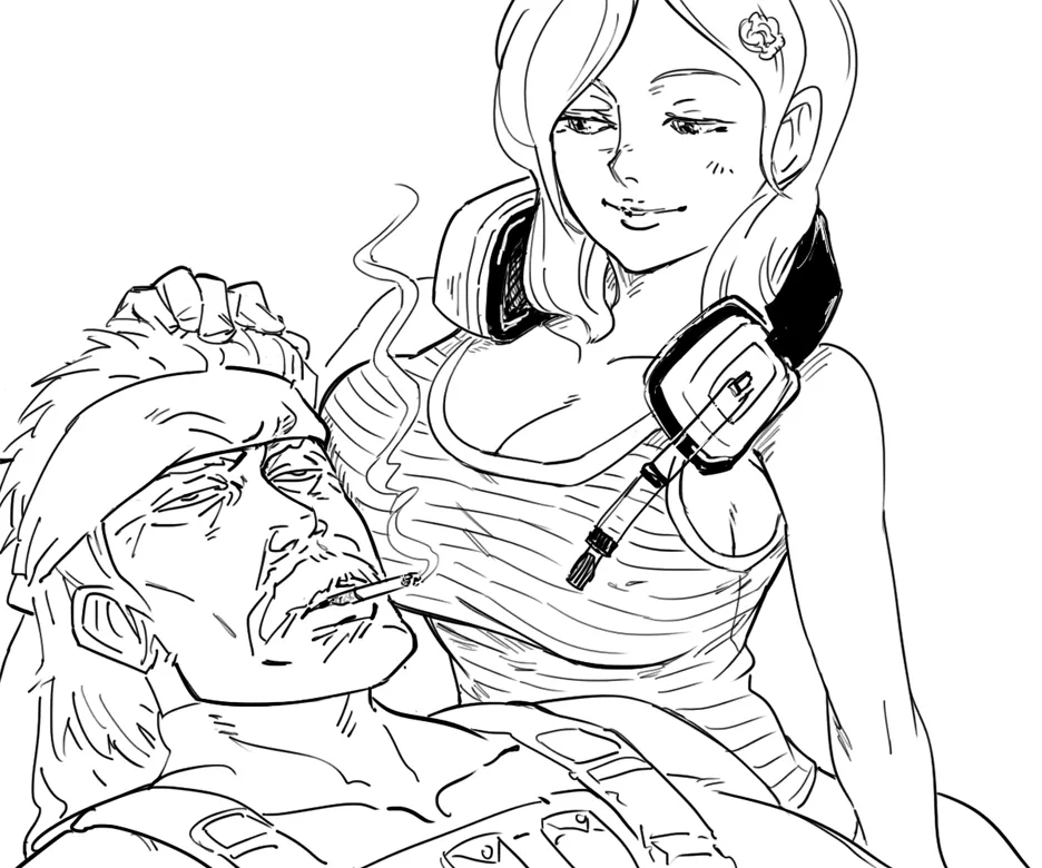 Solid Snake, Old Snake by Bb (Baalbuddy)